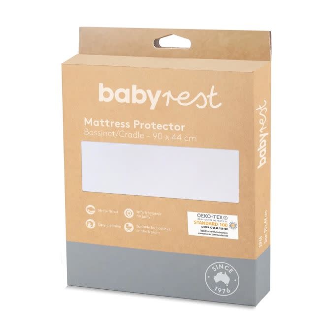 BabyRest Babyrest Waterproof Bassinette Mattress Protector 650x400mm