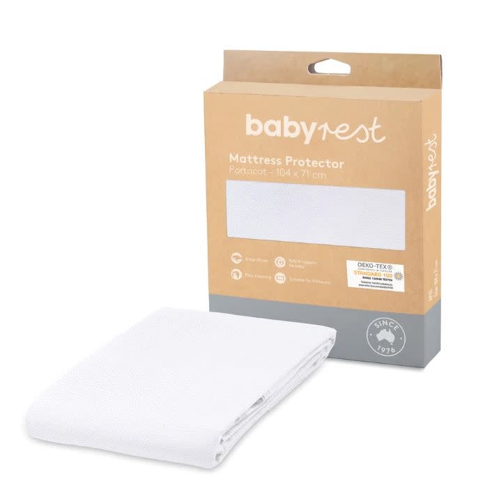 BabyRest Babyrest Waterproof Portacot Mattress Protector 1040x710mm