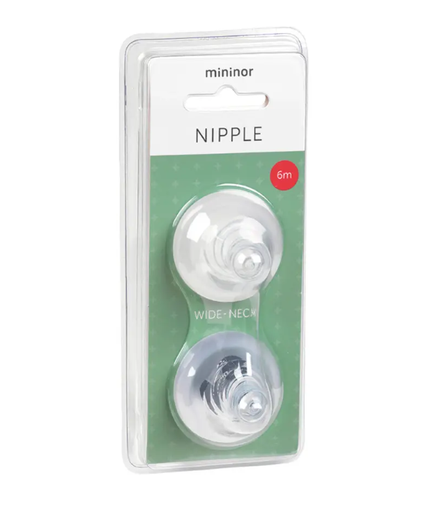 Mininor Mininor Bottle Nipple 2 pack