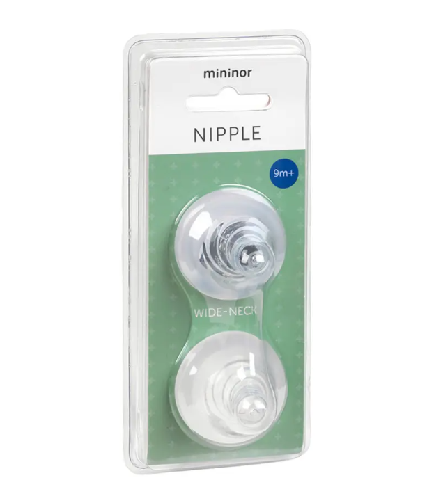 Mininor Mininor Bottle Nipple 2 pack