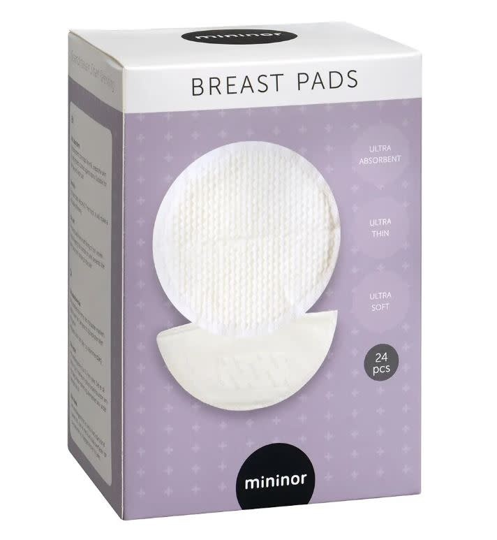 Mininor Mininor Breast Pads White 24 piece