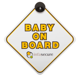 Infa Group InfaSecure Baby on Board Sign Yellow