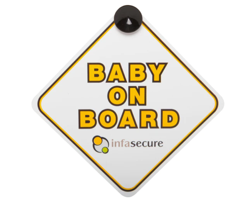 Infa Group InfaSecure Baby on Board Sign Yellow