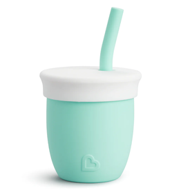 Munchkin Munchkin 4oz C’est Silicone Training Cup with Straw - 1pk (Mint)