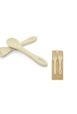 Playette Playette Silicone Spoon & Fork Set Sand