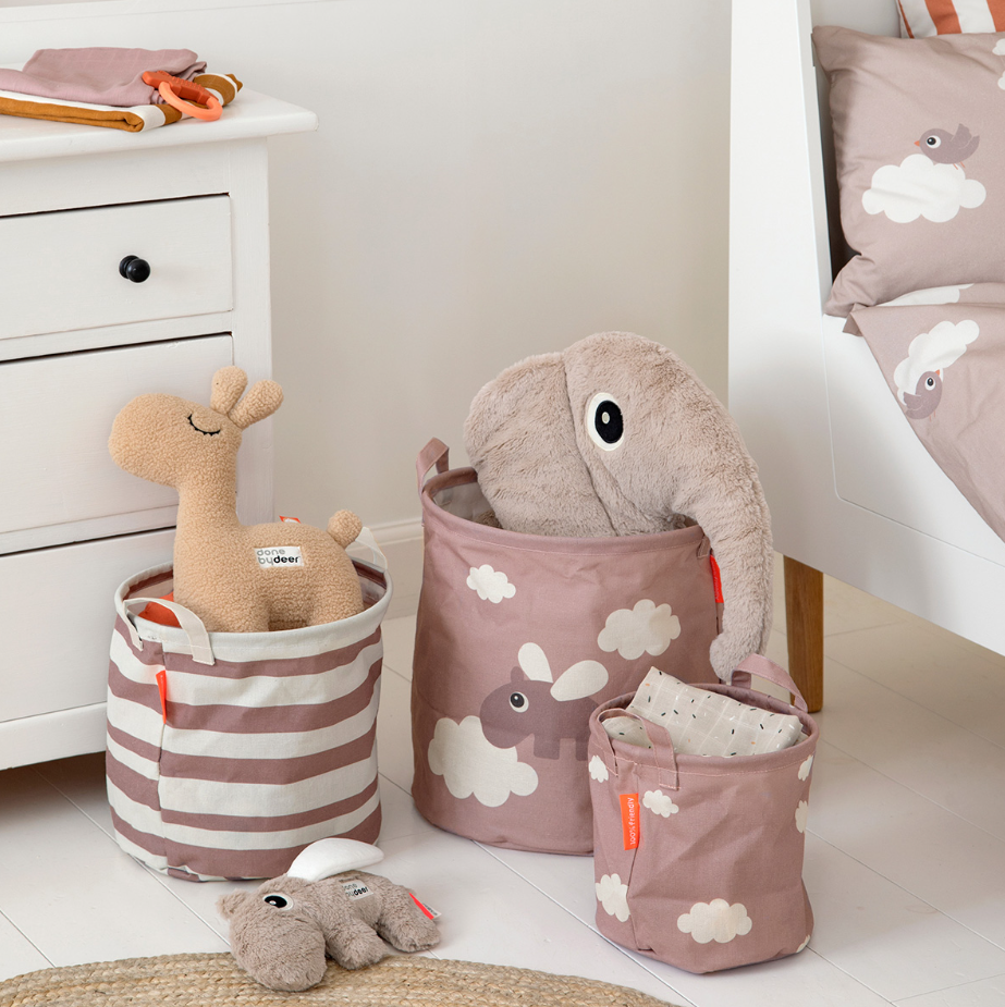 Done By Deer Done By Deer Storage Baskets 3-Piece Happy Clouds