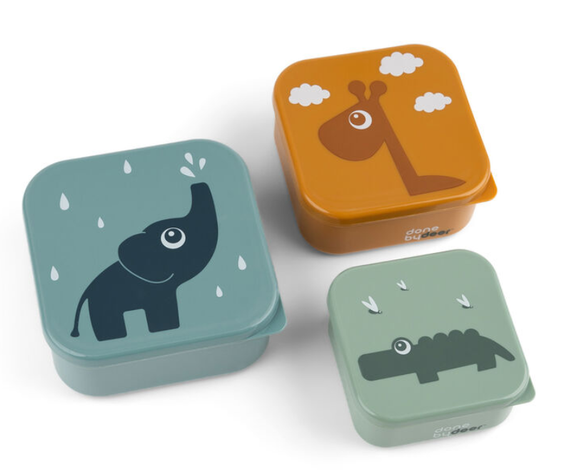 Done By Deer Done By Deer Snack Box 3-Piece Deer Friends