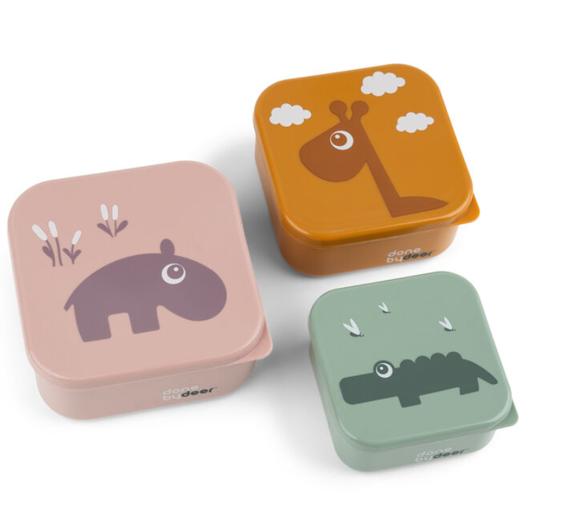 Done By Deer Done By Deer Snack Box 3-Piece Deer Friends