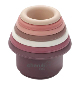 Cherub Baby Cherub Baby Silicone Stacking Cups - Montesorri Toy - Ocean