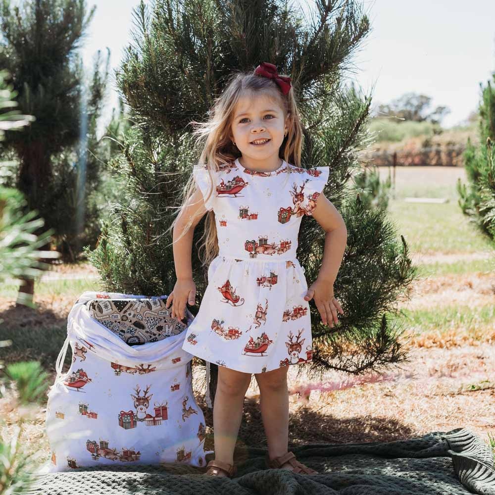 Snuggle Hunny Kids Snuggle Hunny Reindeer Organic Dress