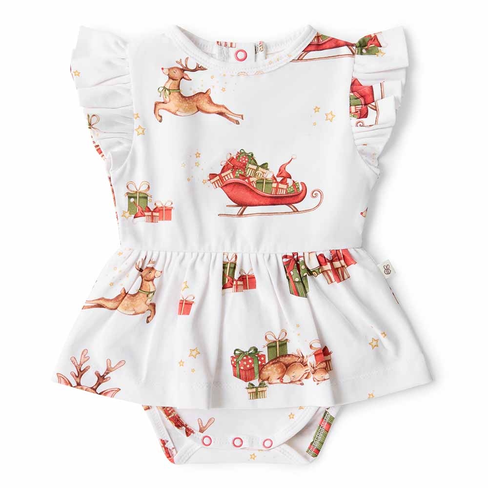 Snuggle Hunny Kids Snuggle Hunny Reindeer Organic Dress