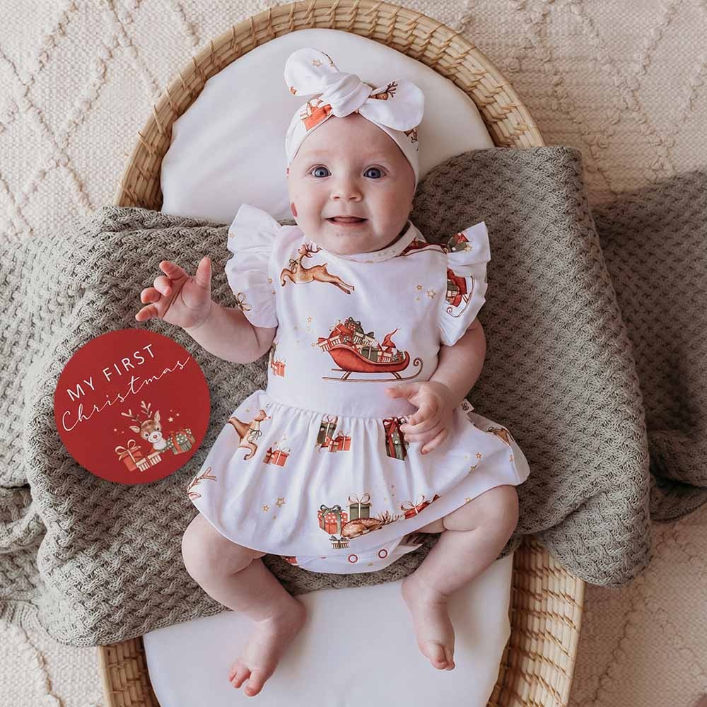 Snuggle Hunny Kids Snuggle Hunny Reindeer Organic Dress