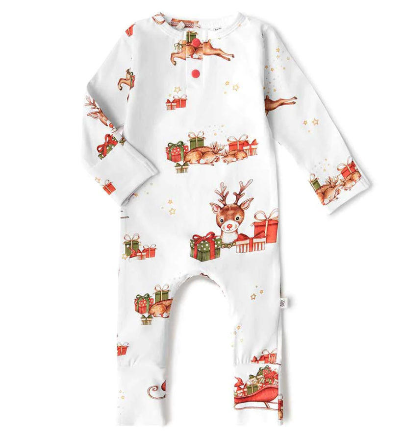 Snuggle Hunny Kids Snuggle Hunny Reindeer Organic Growsuit