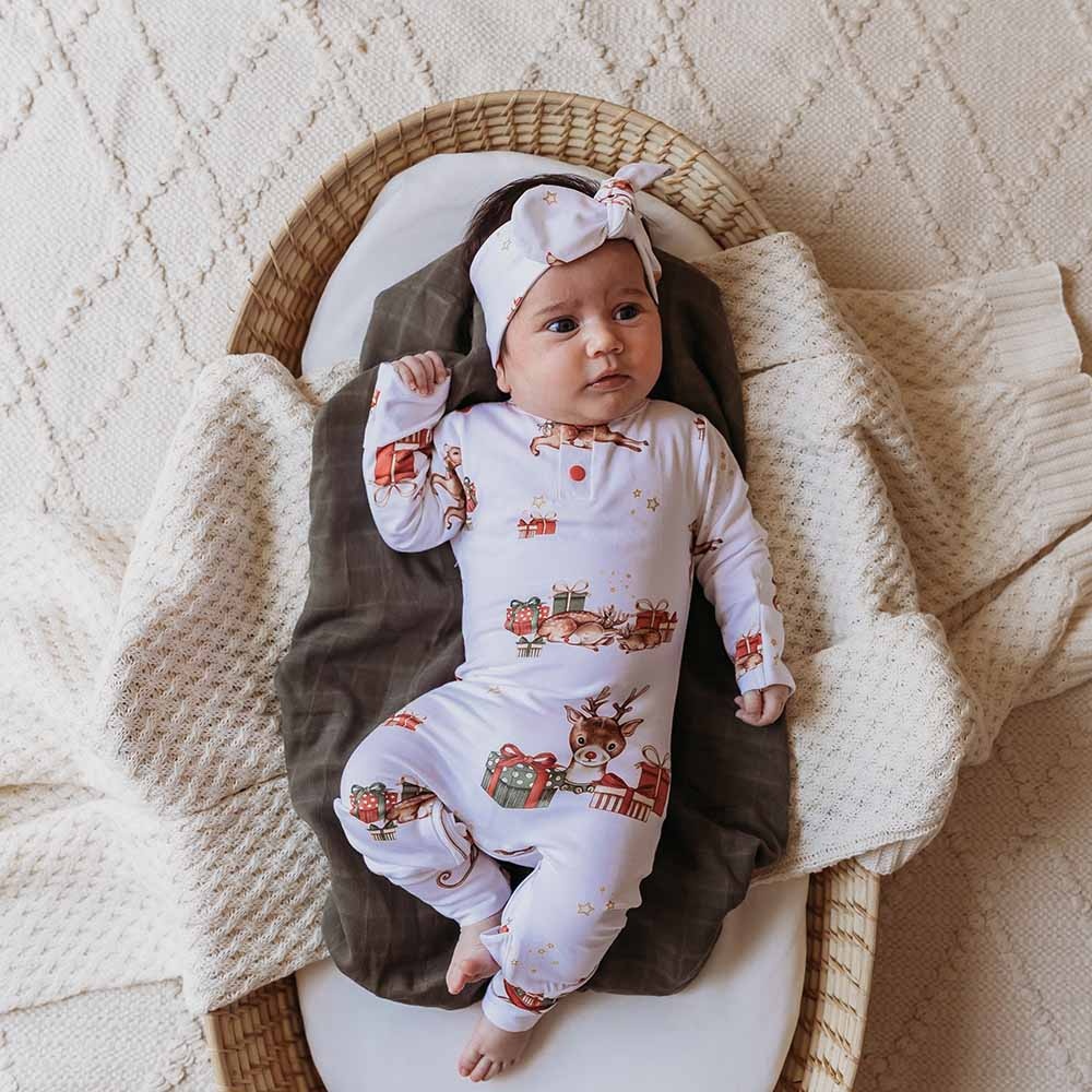 Snuggle Hunny Kids Snuggle Hunny Reindeer Organic Growsuit