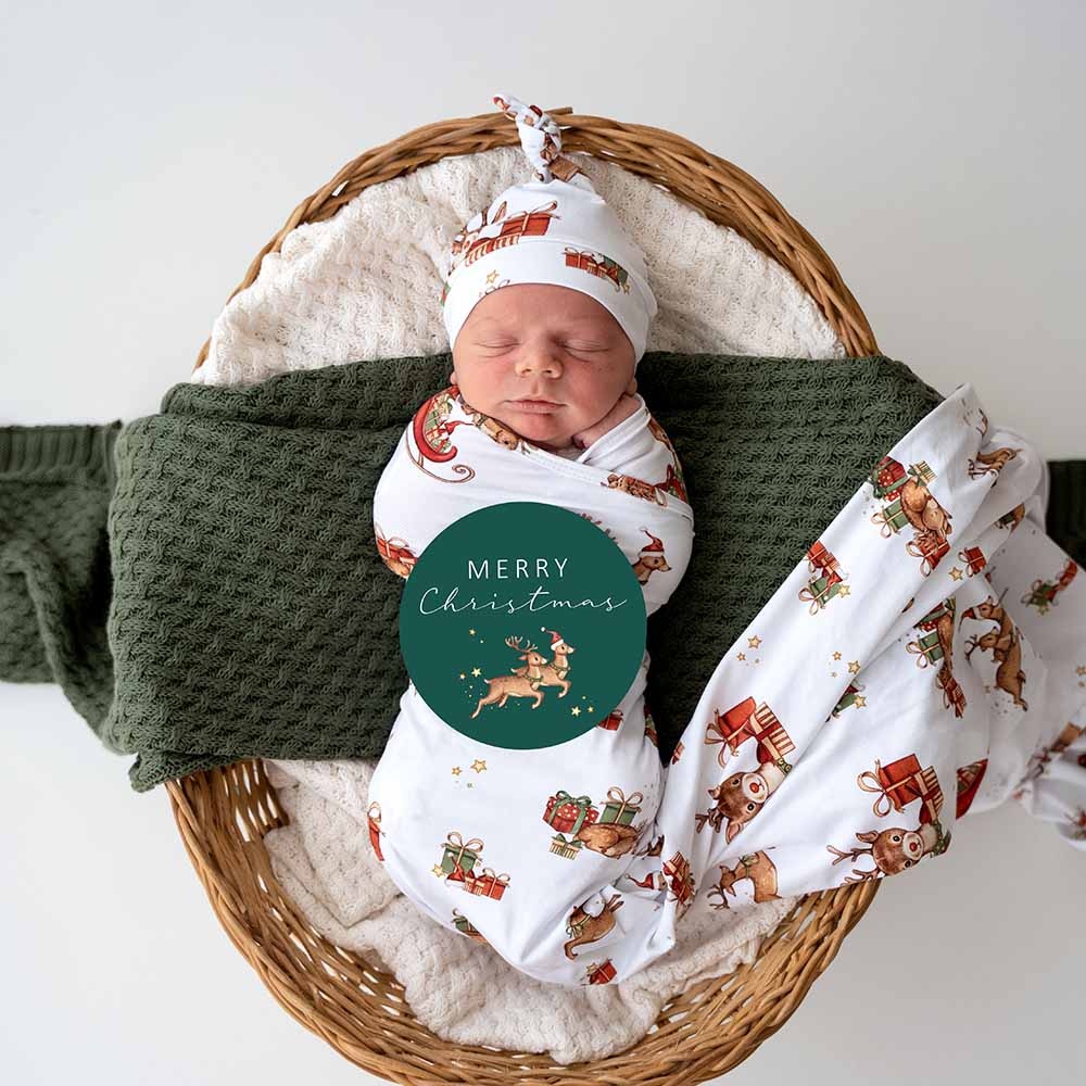 Snuggle Hunny Kids Snuggle Hunny Reindeer Organic Knotted Beanie
