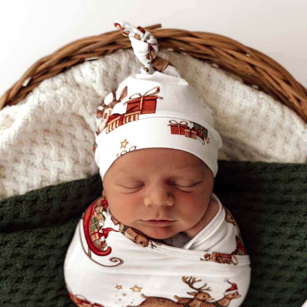 Snuggle Hunny Kids Snuggle Hunny Reindeer Organic Knotted Beanie