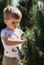 Snuggle Hunny Reindeer Short Sleeve Organic Bodysuit