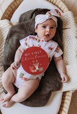 Snuggle Hunny Reindeer Short Sleeve Organic Bodysuit