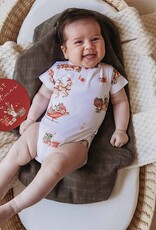 Snuggle Hunny Reindeer Short Sleeve Organic Bodysuit