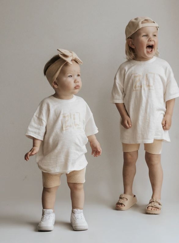 Ziggy Lou Ziggy Lou Bike Shorts Sand Fleck - 2 Y