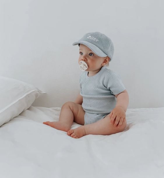 Ziggy Lou Ziggy Lou Sea Summer Ribbed Bodysuit 0-3M