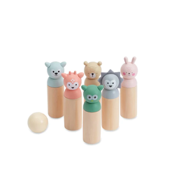 Bubble Bubble Wooden Animal Bowling Set