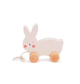 Bubble Bubble Wooden Rabbit Pull Along