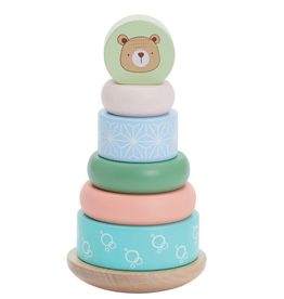 Bubble Bubble Wooden Bear Stacking Rings