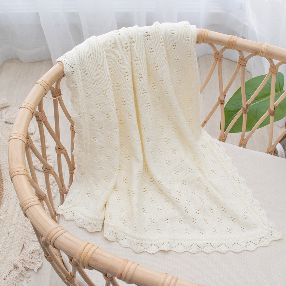 Living Textiles Living Textiles Bamboo Cotton Heirloom Blanket
