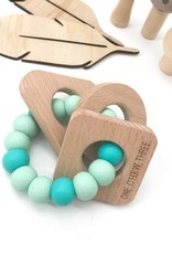 OneChewThree OneChewThree Shapes Silicone and Beech Wood Teether