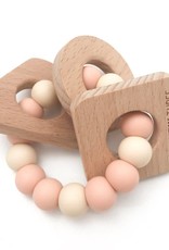 OneChewThree OneChewThree Shapes Silicone and Beech Wood Teether