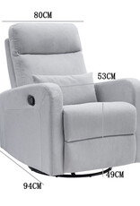 Cocoon Cocoon Plush Reclining Glider Chair Pebble Grey