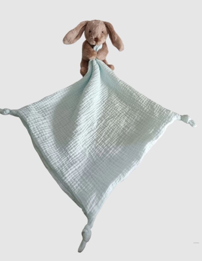 Petite Vous Petite Vous Petite Toy & Baby Comfort Blanket Muslin