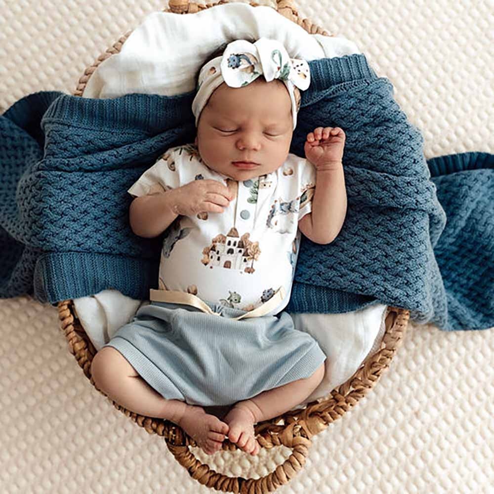 Snuggle Hunny Kids Snuggle Hunny Dragon Short Sleeve Organic Bodysuit