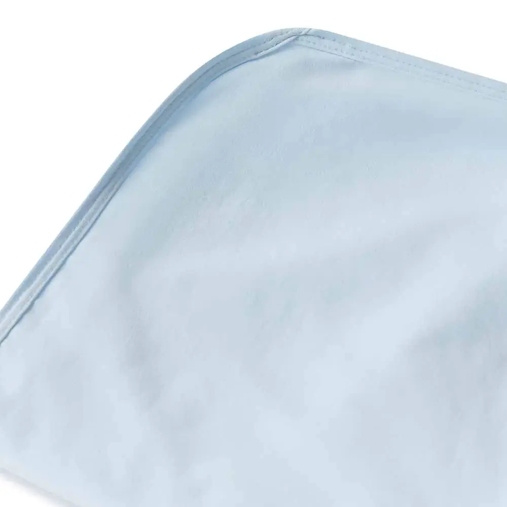 Snuggle Hunny Kids Snuggle Hunny Baby Blue Organic Jersey Wrap & Beanie Set