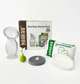 Haakaa Haakaa New Mum Starter Pack - White Stopper (Generation 2 150ml Pump)