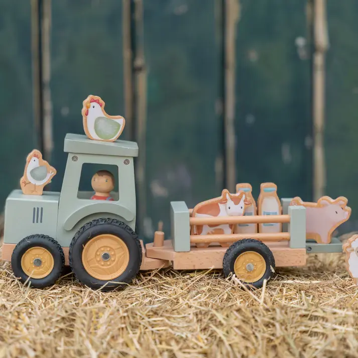 Little Dutch Little Dutch Little Farm Tractor With Trailer
