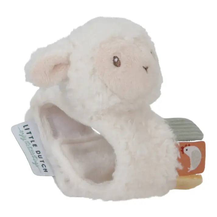 Little Dutch Little Dutch Little Farm Wrist Rattle Sheep