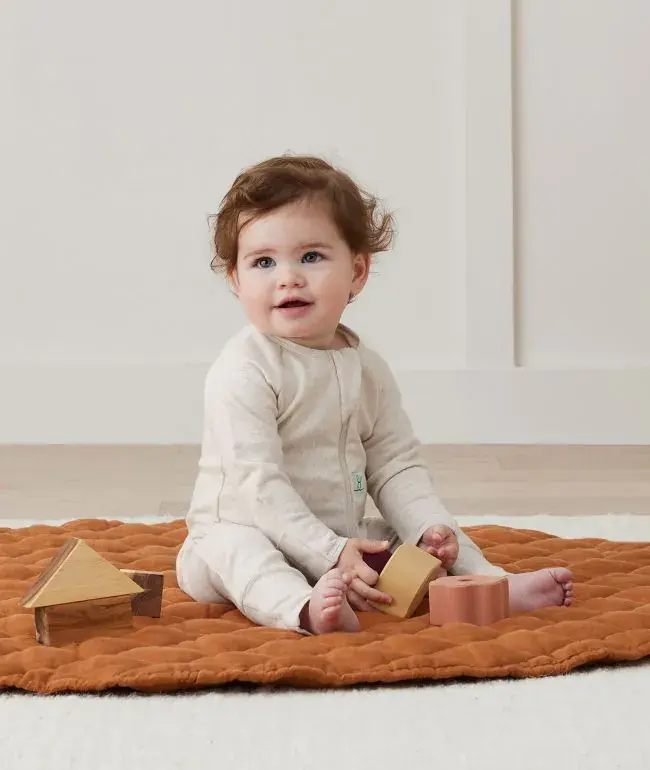 ErgoPouch ErgoPouch 1.0 Tog Layers Long Sleeve Oatmeal Marle