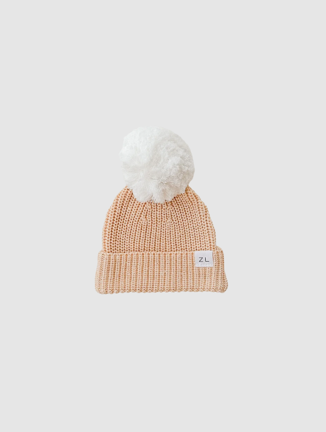 Ziggy Lou Ziggy Lou Beanie Sand Fleck/Milk 3-5Y