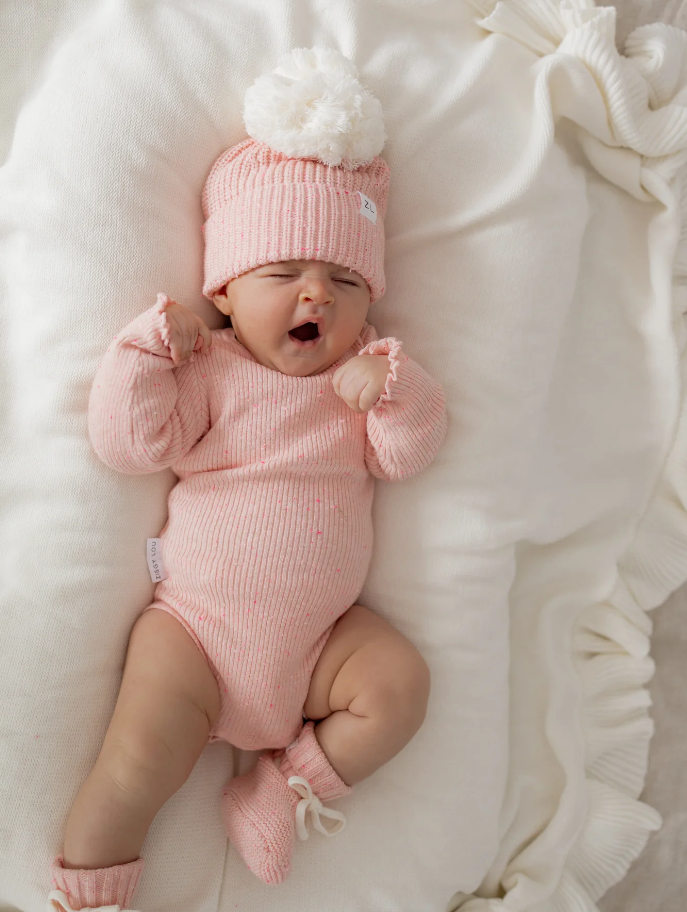 Ziggy Lou Ziggy Lou Bodysuit Berry Fleck - Newborn