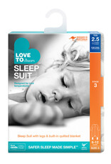 Love To Dream Love To Dream Sleepsuit - Warm 2.5 Tog White - Moonlight