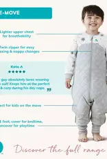 Love To Dream Love To Dream Sleep Suit Organic 1.0 Tog - Olive - Daredevil Bunny