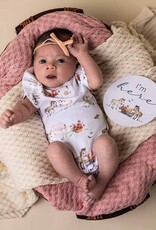 Snuggle Hunny Kids Snuggle Hunny Pony Pals Short Sleeve Organic Bodysuit with Frill