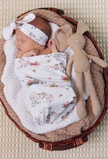 Snuggle Hunny Kids Snuggle Hunny Pony Pals Organic Snuggle Swaddle & Topknot Set