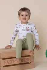 Snuggle Hunny Kids Snuggle Hunny Farm Long Sleeve Organic Bodysuit