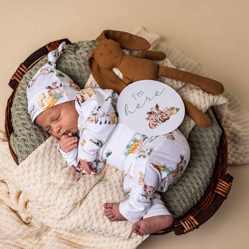 Snuggle Hunny Kids Snuggle Hunny Farm Organic Growsuit
