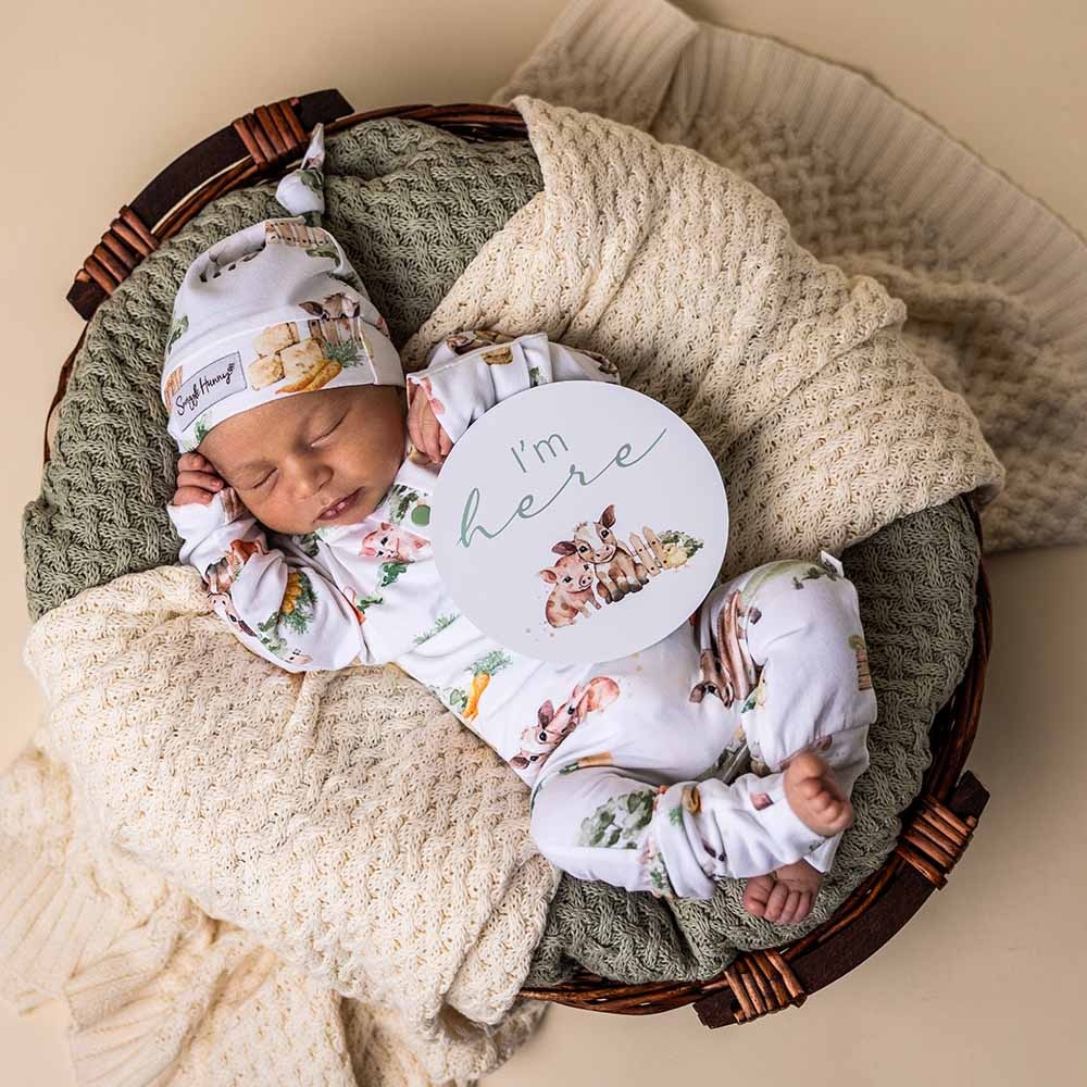 Snuggle Hunny Kids Snuggle Hunny Farm Organic Growsuit