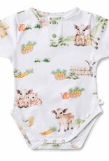 Snuggle Hunny Kids Snuggle Hunny Farm Short Sleeve Organic Bodysuit