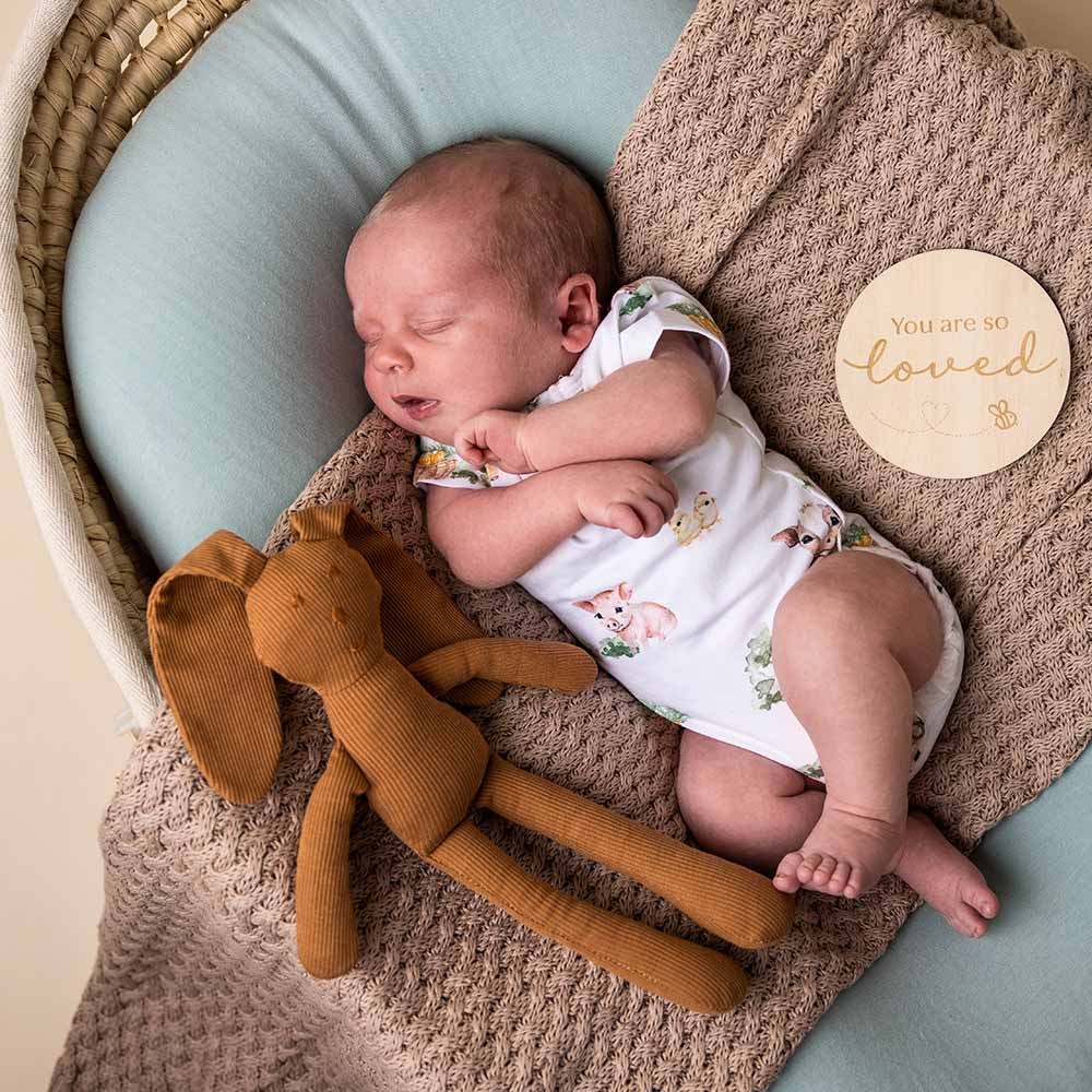 Snuggle Hunny Kids Snuggle Hunny Farm Short Sleeve Organic Bodysuit